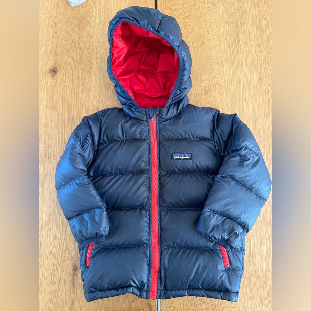 Patagonia 3T hi lo down jacket blue
